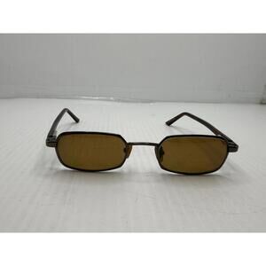 Jones New York JN Slim Rectangle Sunglasses Brown Amber Lens Y2K Frames Only